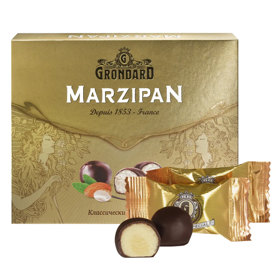  TM Grondard      (10836) Конфеты глазированные Марципановые Классика, 126г    в Можге