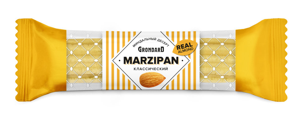  TM Grondard   (10361) Батончики НЕглазированные Марципановые Классика, (28шт по 40г)        в Можге