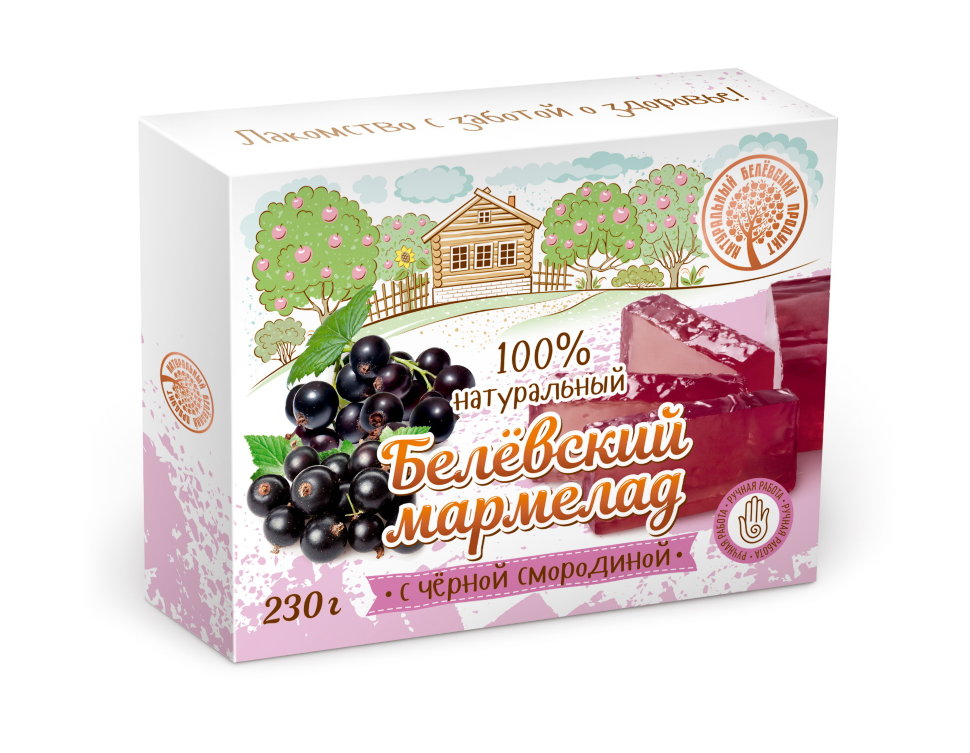  Мармелад белевский "Черная смородина" 230г в Можге