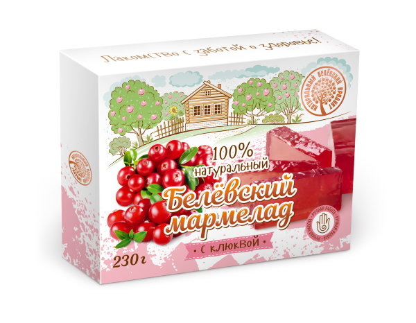 №2 Мармелад белевский "Клюква" 230г в Можге