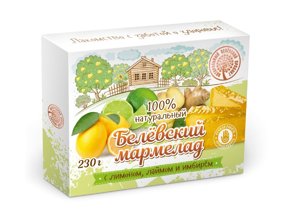  Мармелад белевский "Лимон-лайм-имбирь" 230г  в Можге