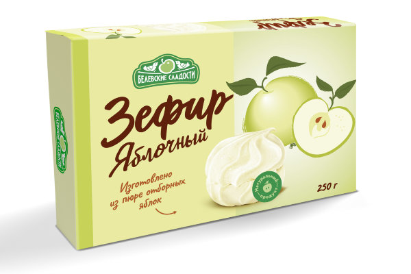 №2 Зефир белевский "Яблочный" 250г в Можге
